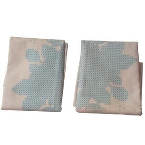 Two Pillowcases with Embroidery Print Wild Roses